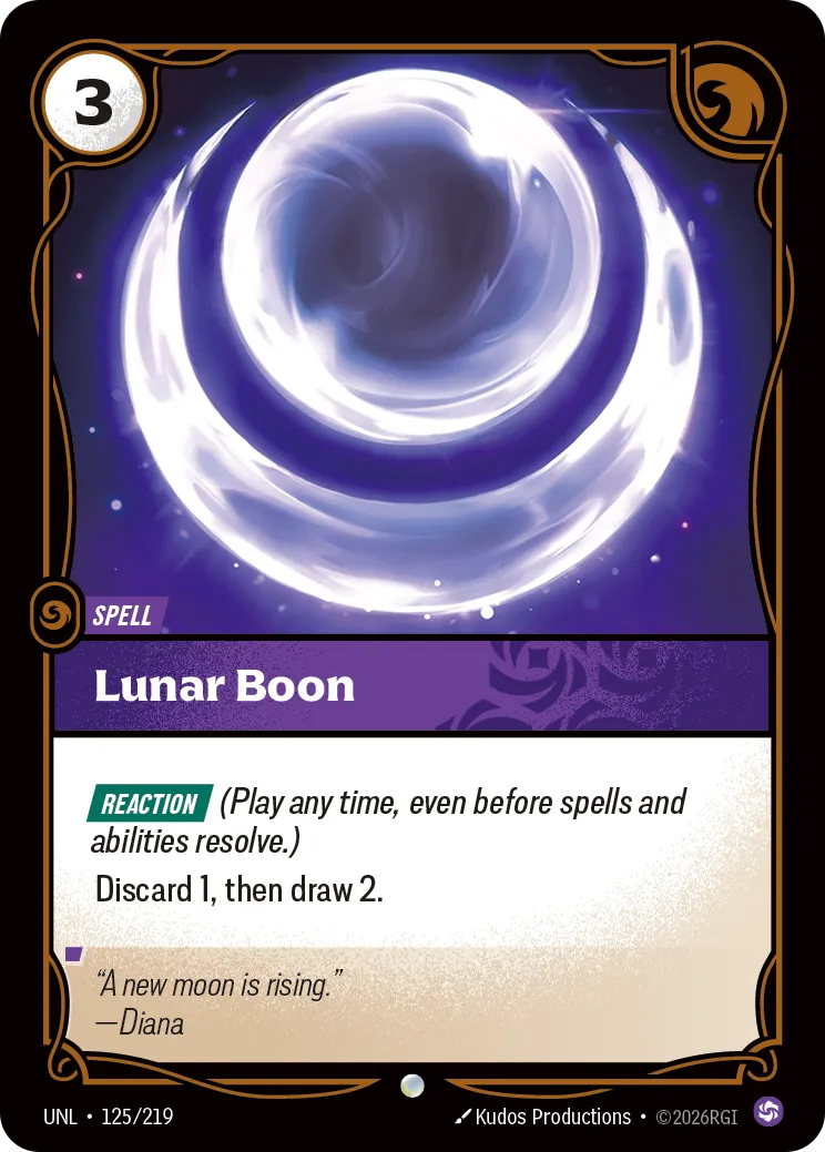 Lunar Boon — Unleashed — Riftbound
