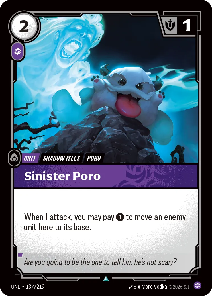 Sinister Poro — Unleashed — Riftbound