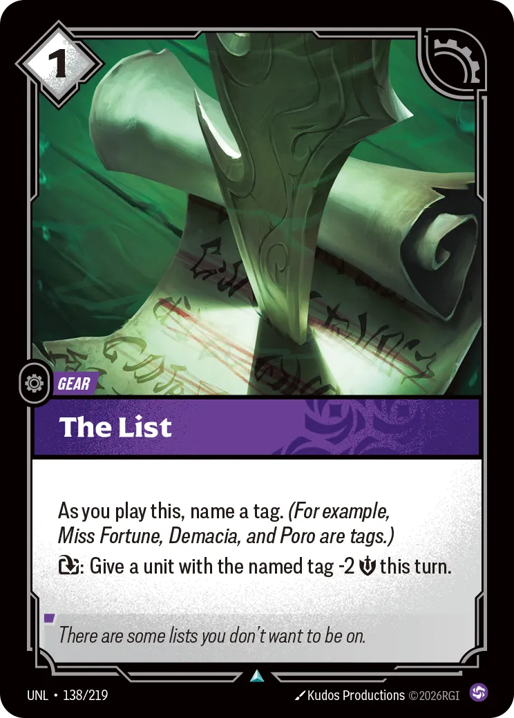 The List — Unleashed — Riftbound