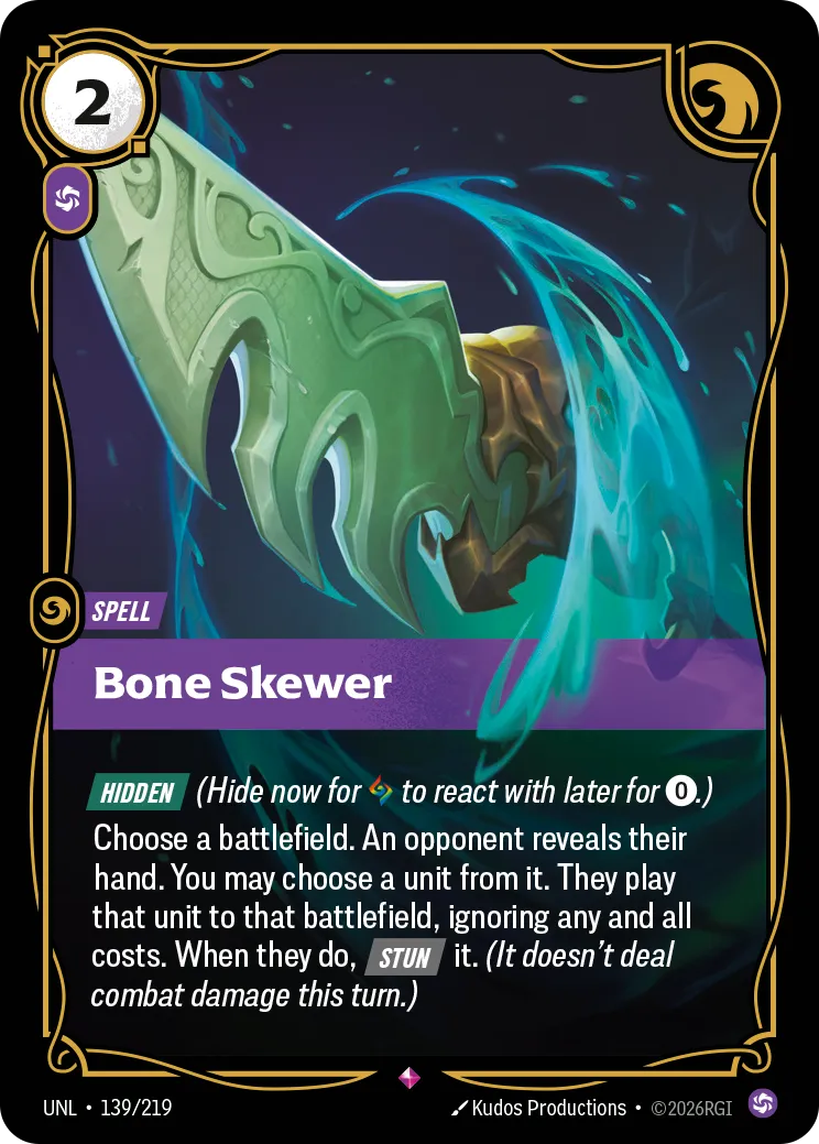 Bone Skewer — Unleashed — Riftbound