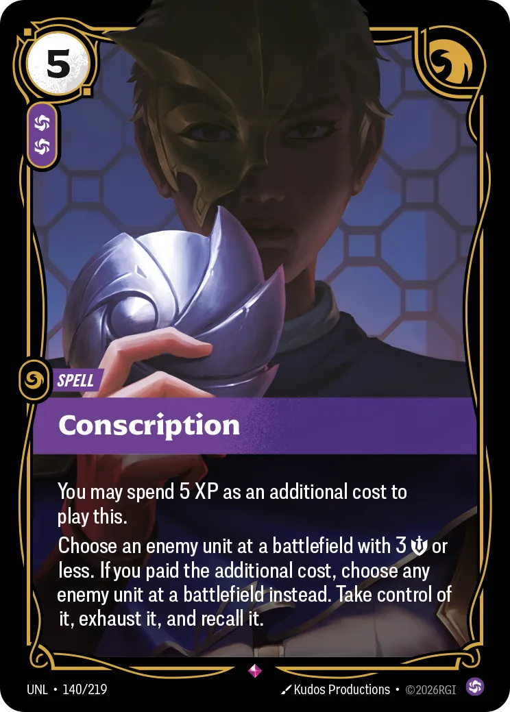 Conscription — Unleashed — Riftbound