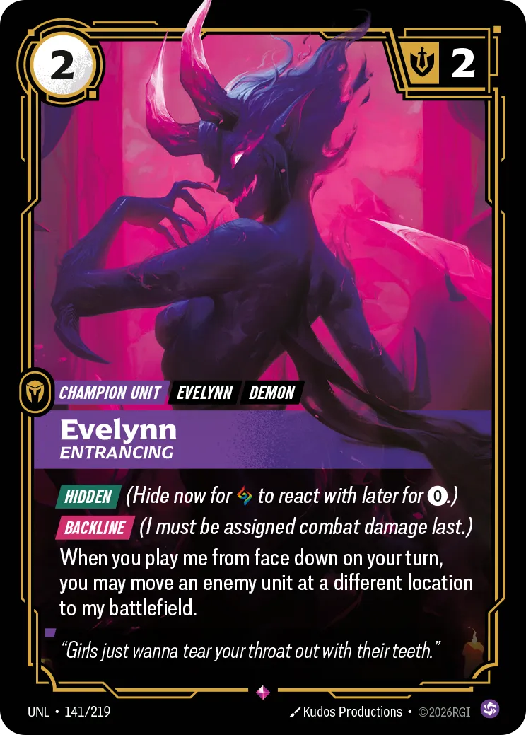 Evelynn - Entrancing from Unleashed - Riftbound: League of Legends TCG