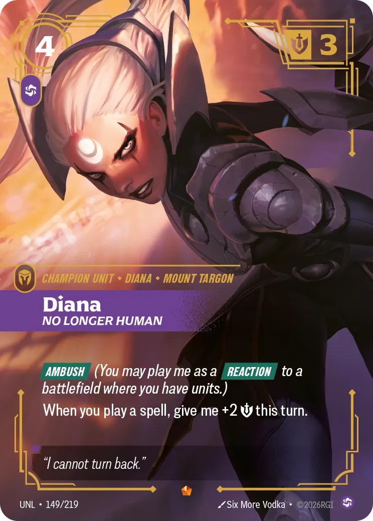 Diana - No Longer Human — Unleashed — Riftbound