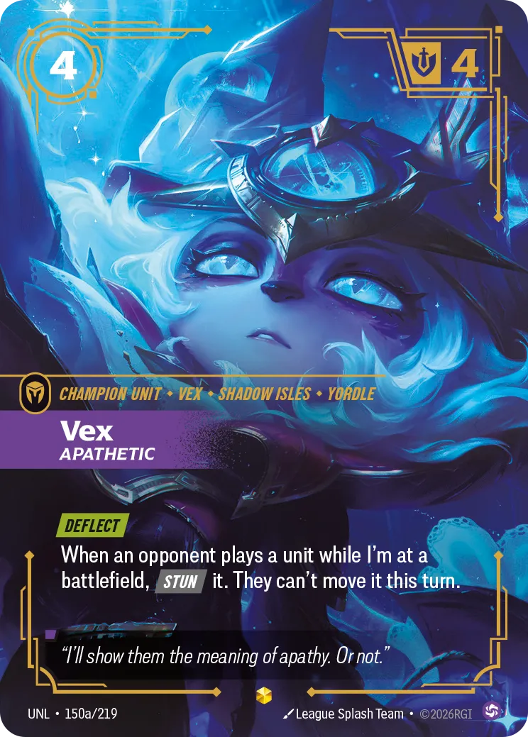 Vex - Apathetic (Alternate Art) — Unleashed — Riftbound