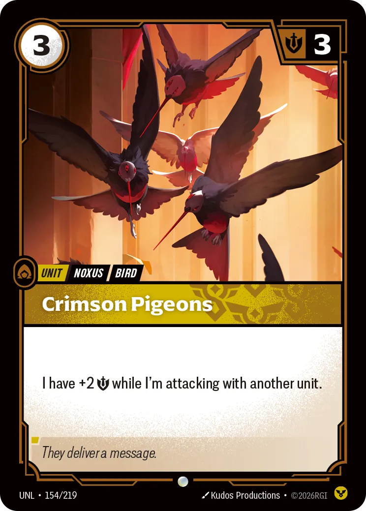 Crimson Pigeons — Unleashed — Riftbound