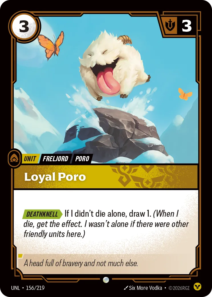 Loyal Poro — Unleashed — Riftbound