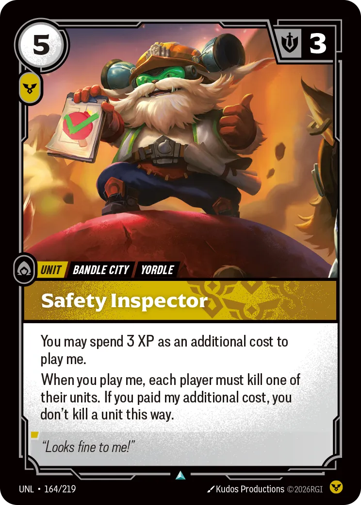 Safety Inspector — Unleashed — Riftbound