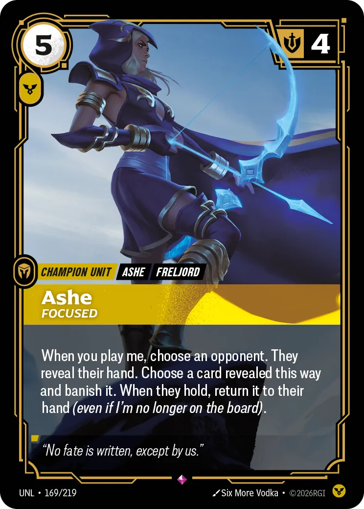Ashe - Focused — Unleashed — Riftbound