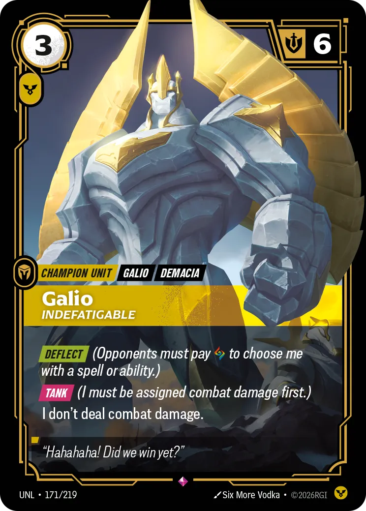 Galio - Indefatigable — Unleashed — Riftbound
