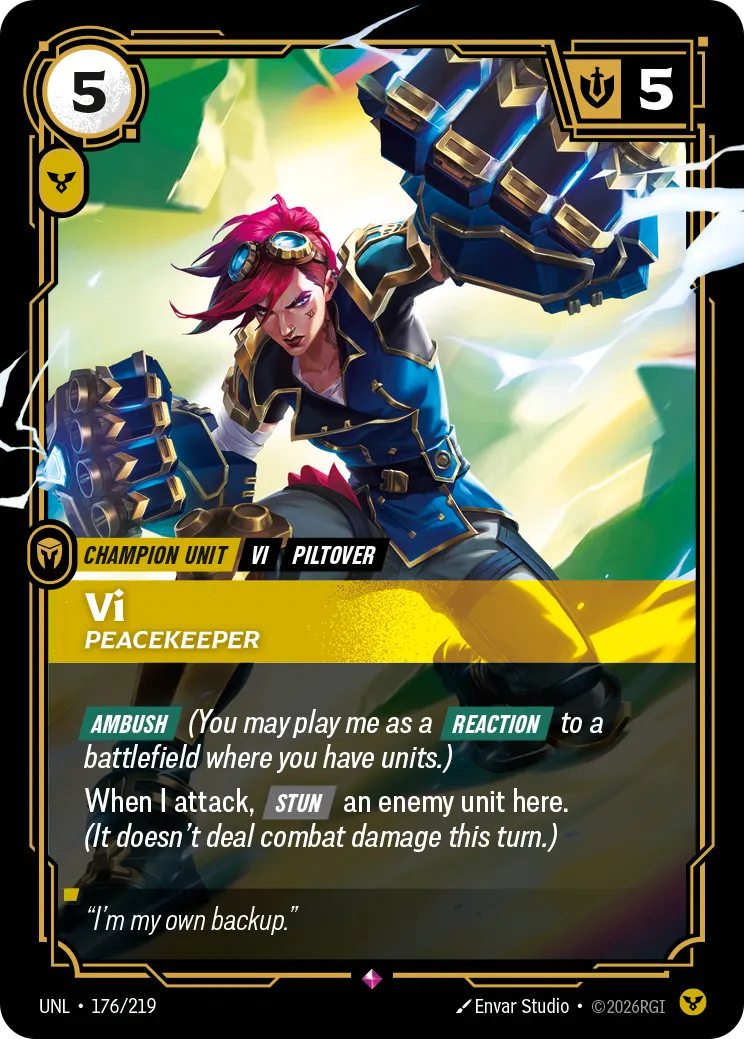 Vi - Peacekeeper — Unleashed — Riftbound