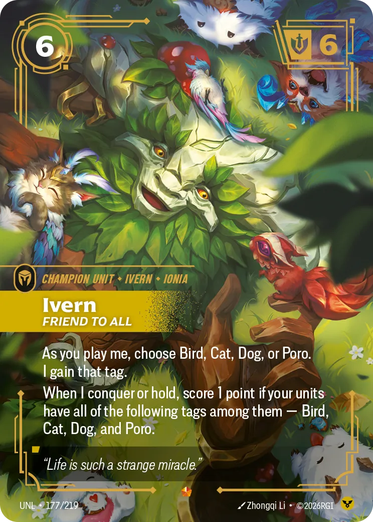 Ivern - Friend to All — Unleashed — Riftbound: League of Legends TCG
