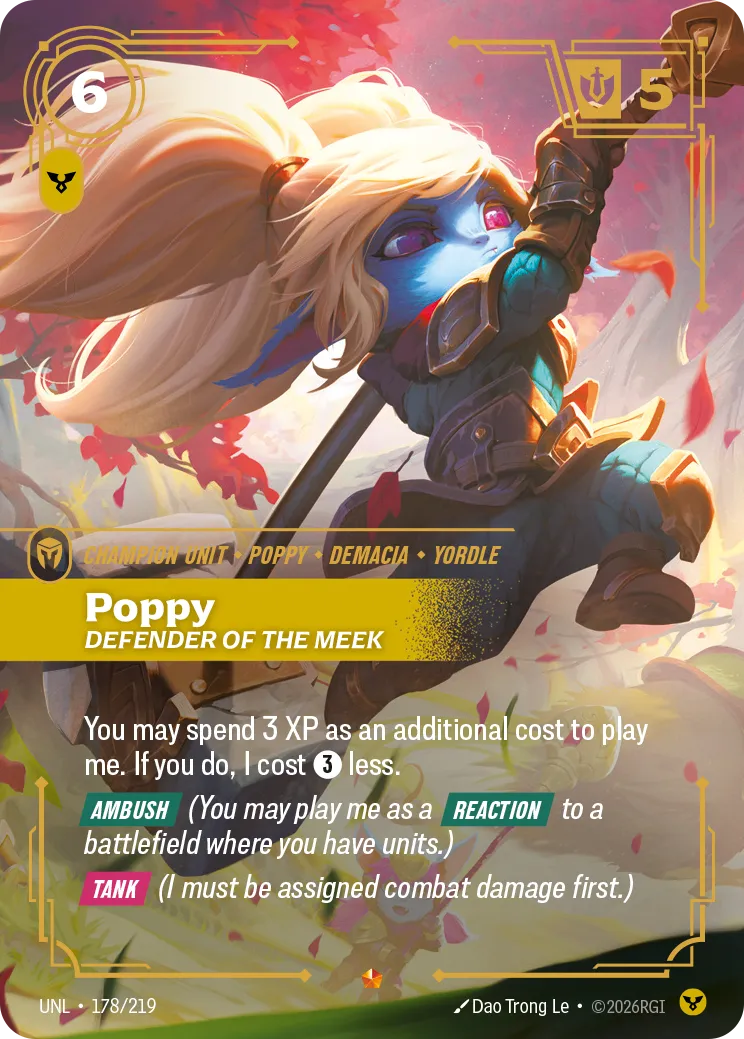 Poppy - Defender of the Meek — Unleashed — Riftbound