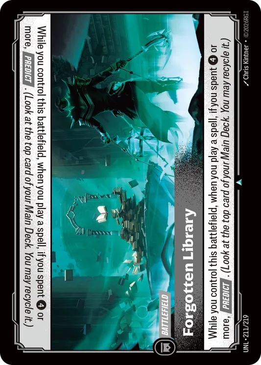 Forgotten Library — Unleashed — Riftbound