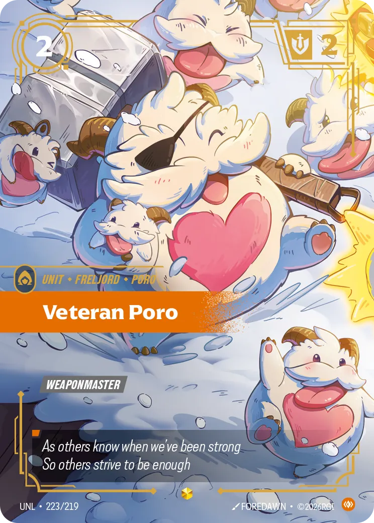 Veteran Poro (Overnumbered) — Unleashed — Riftbound