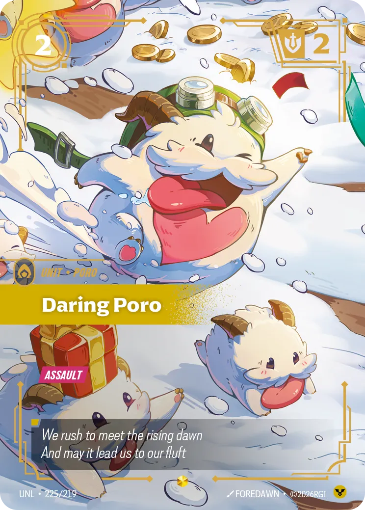 Daring Poro (Overnumbered) — Unleashed — Riftbound