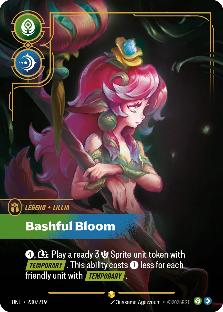 Lillia - Bashful Bloom (Overnumbered) — Unleashed — Riftbound