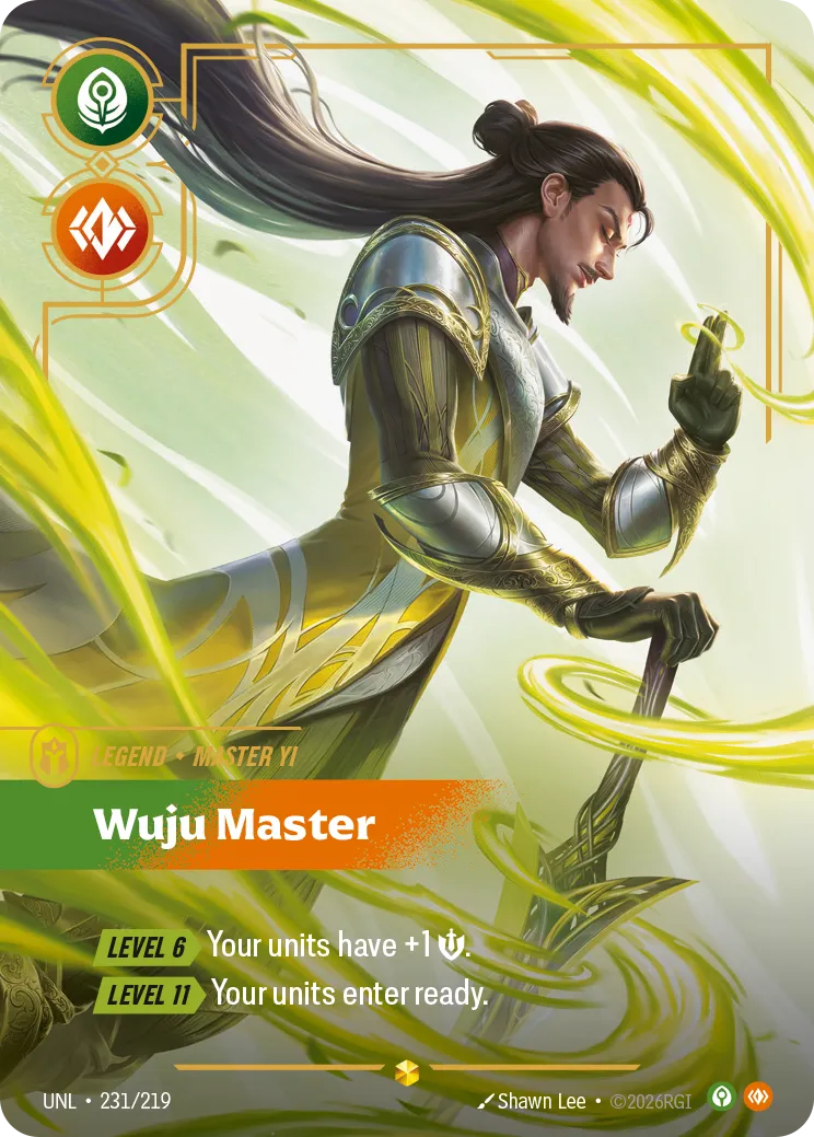 Master Yi - Wuju Master (Overnumbered) — Unleashed — Riftbound