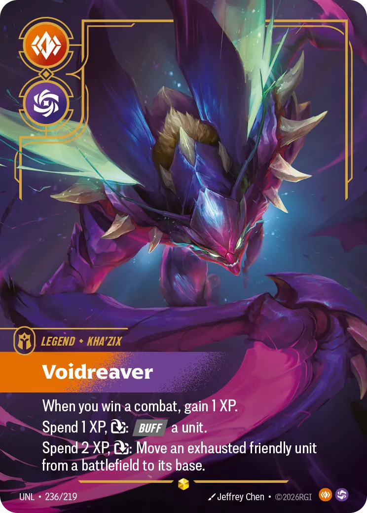 Kha'Zix - Voidreaver (Overnumbered) — Unleashed — Riftbound