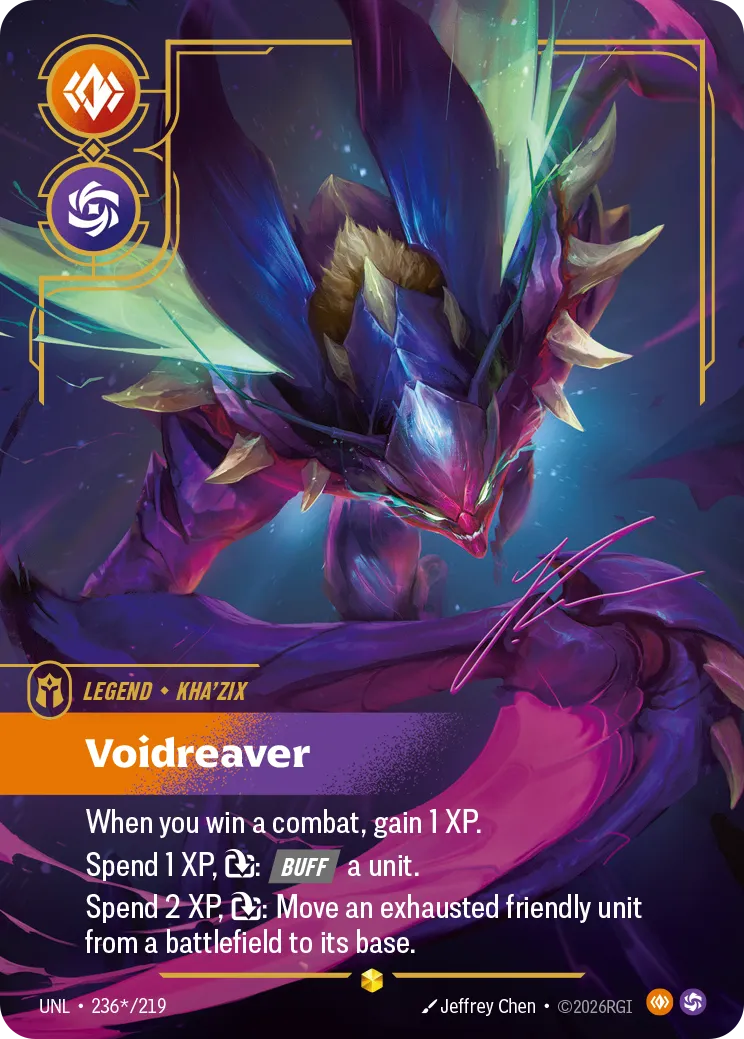 Kha'Zix - Voidreaver (Signature) — Unleashed — Riftbound