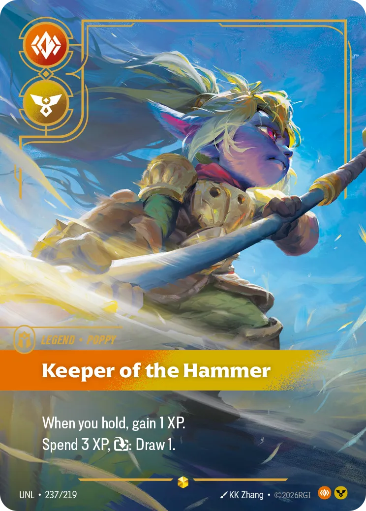 Poppy - Keeper of the Hammer (Overnumbered) — Unleashed — Riftbound