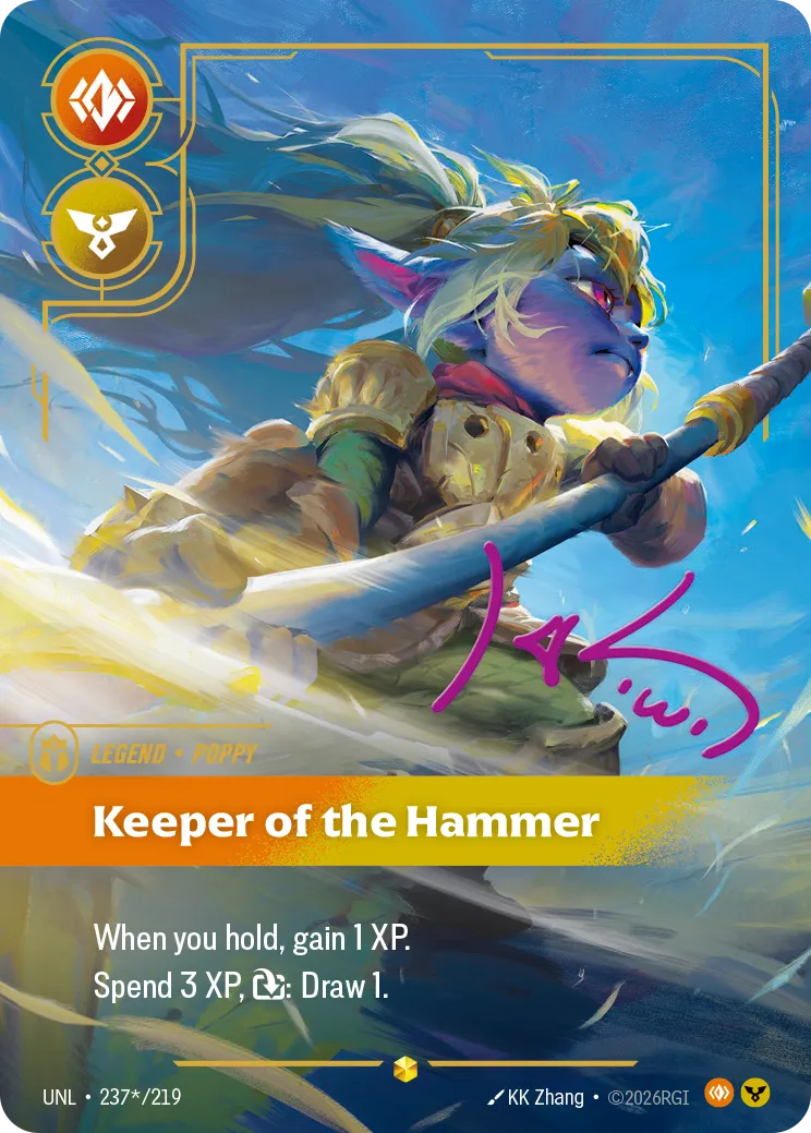 Poppy - Keeper of the Hammer (Signature) — Unleashed — Riftbound: League of Legends TCG