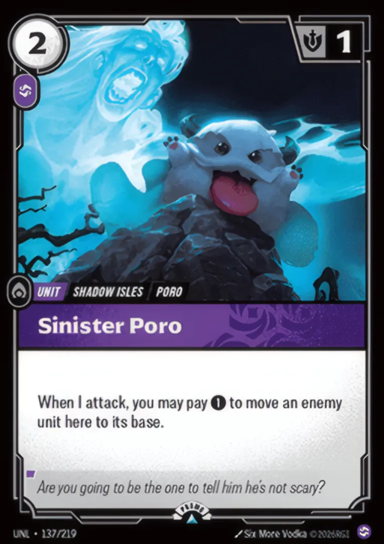Sinister Poro — Unleashed - Promo Cards — Riftbound