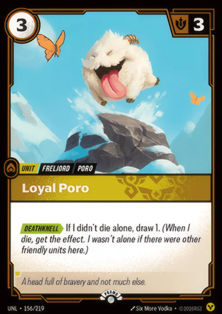 Loyal Poro — Unleashed - Promo Cards — Riftbound