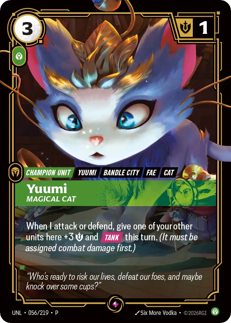Yuumi - Magical Cat — Unleashed - Promo Cards — Riftbound