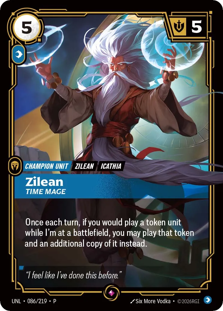 Zilean - Time Mage — Unleashed - Promo Cards — Riftbound