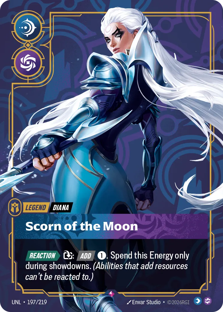 Diana - Scorn of the Moon (Metal) — Unleashed - Promo Cards — Riftbound
