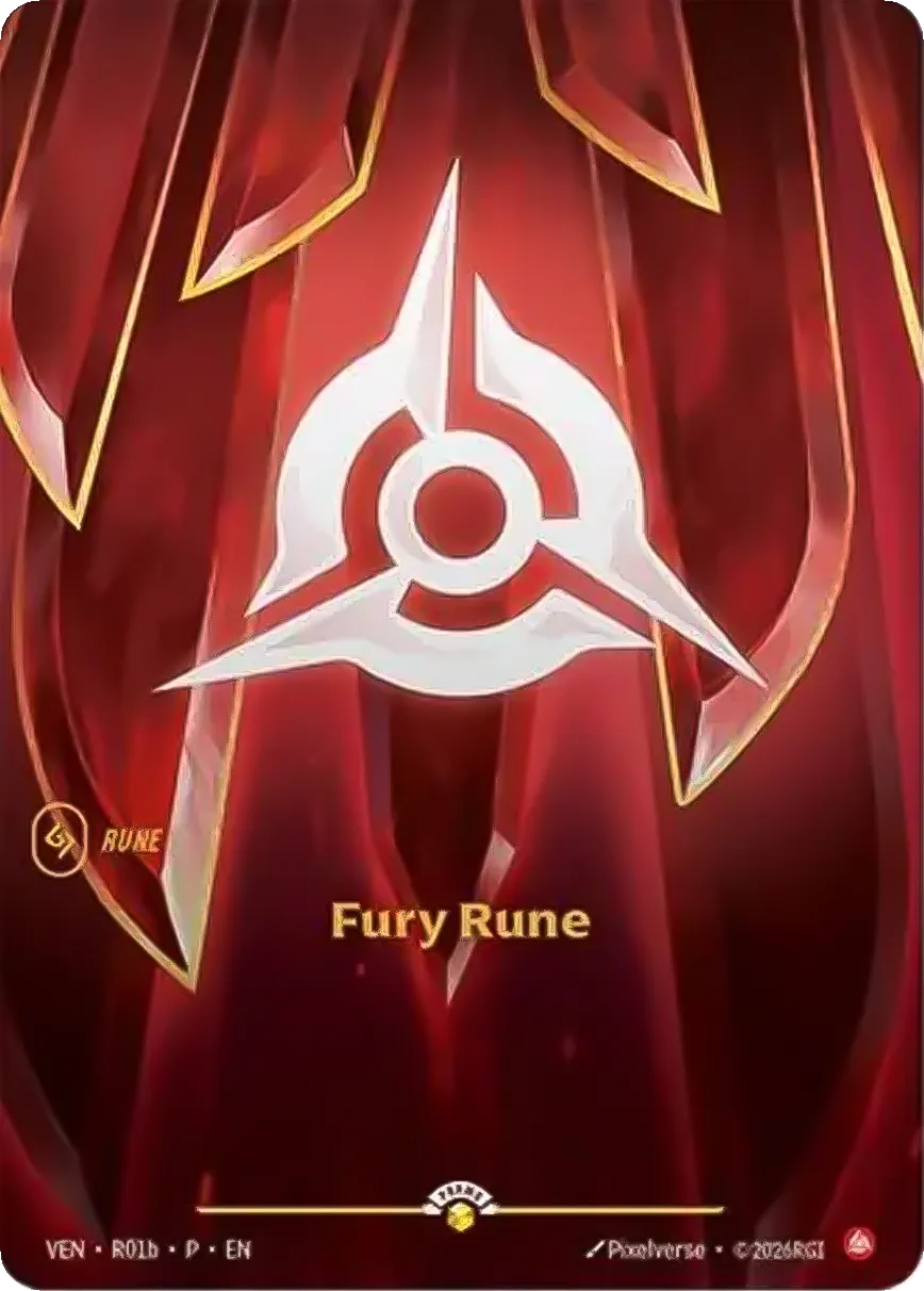 Fury Rune — Vendetta - Promo Cards — Riftbound