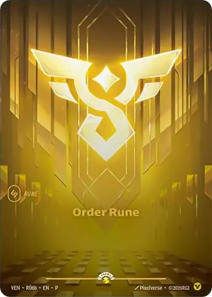 Order Rune — Vendetta - Promo Cards — Riftbound: League of Legends TCG