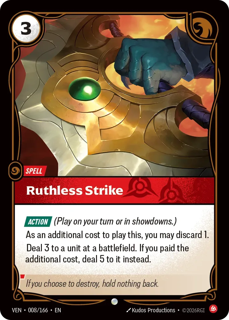 Ruthless Strike — Vendetta — Riftbound