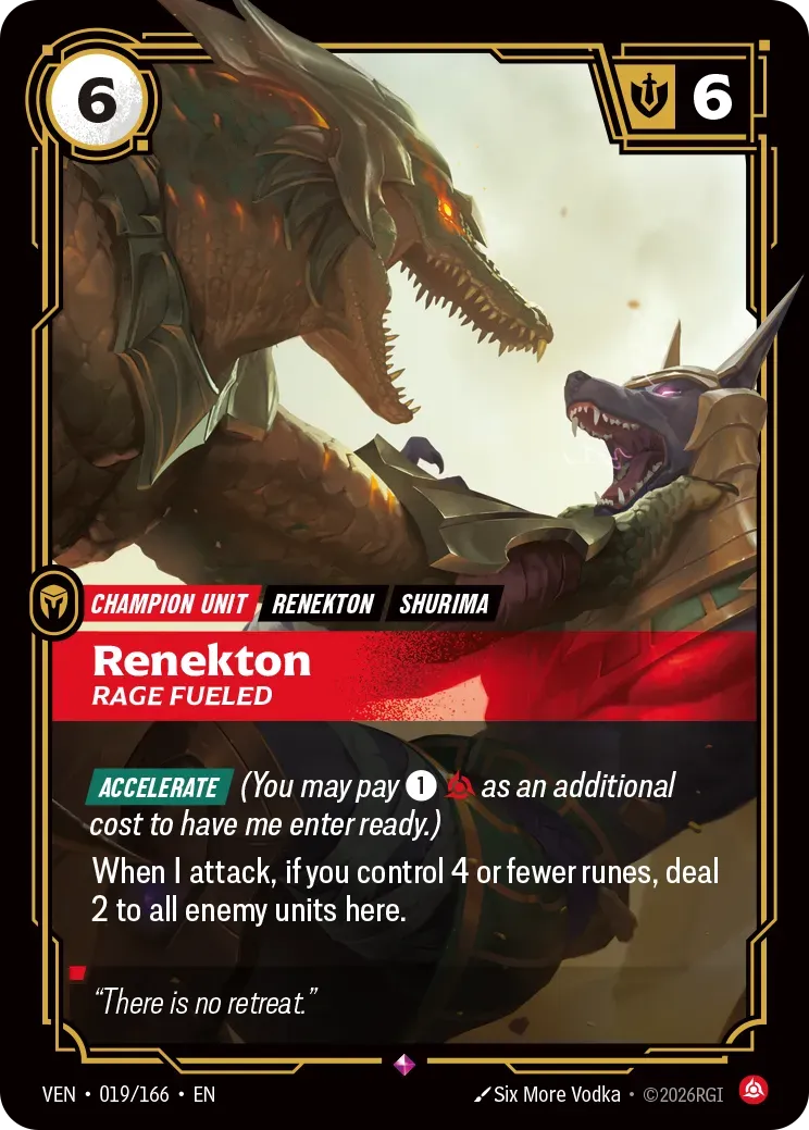 Renekton - Rage Fueled — Vendetta — Riftbound