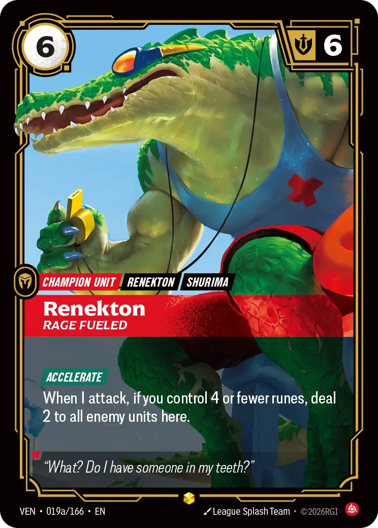 Renekton - Rage Fueled — Vendetta — Riftbound