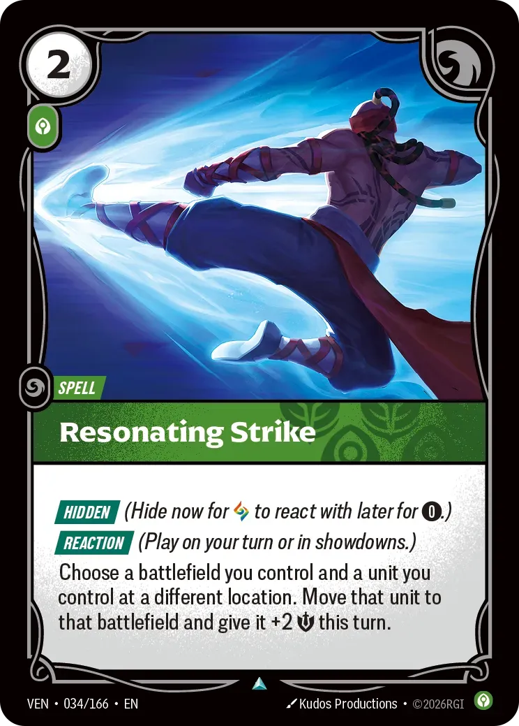 Resonating Strike — Vendetta — Riftbound