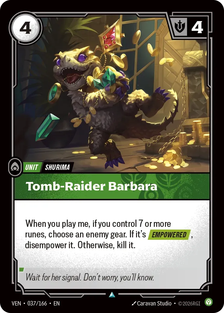 Tomb-Raider Barbara — Vendetta — Riftbound