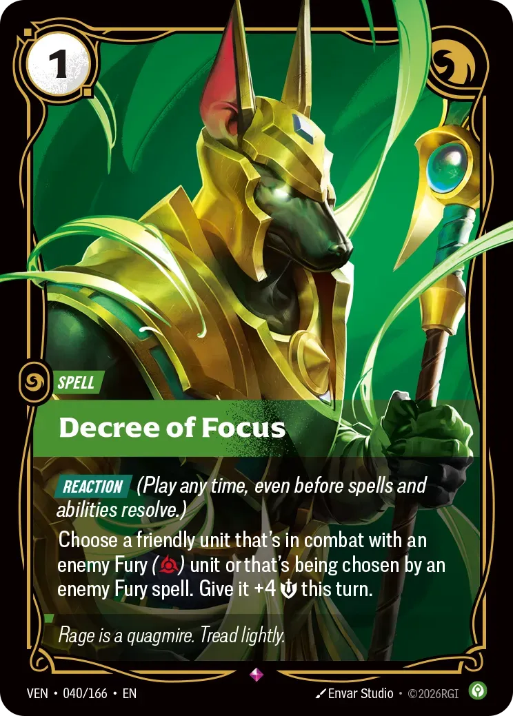 Decree of Focus — Vendetta — Riftbound