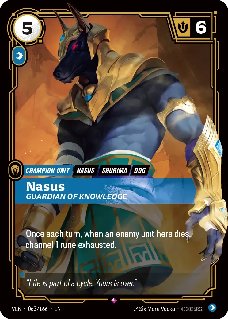 Nasus - Guardian of Knowledge — Vendetta — Riftbound