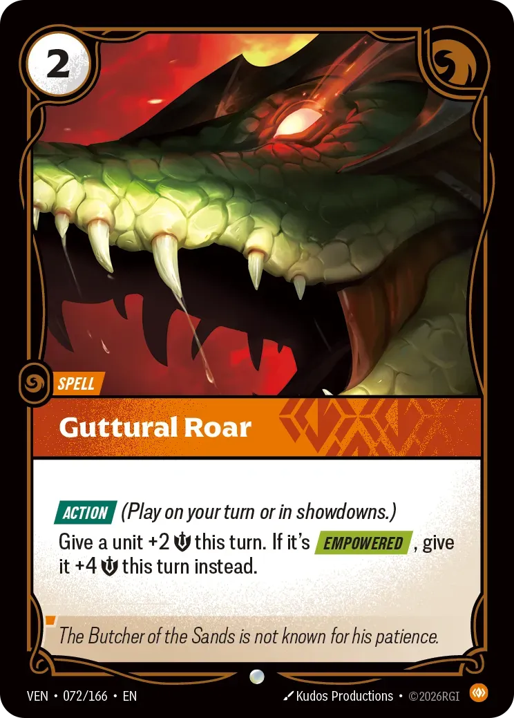 Guttural Roar — Vendetta — Riftbound