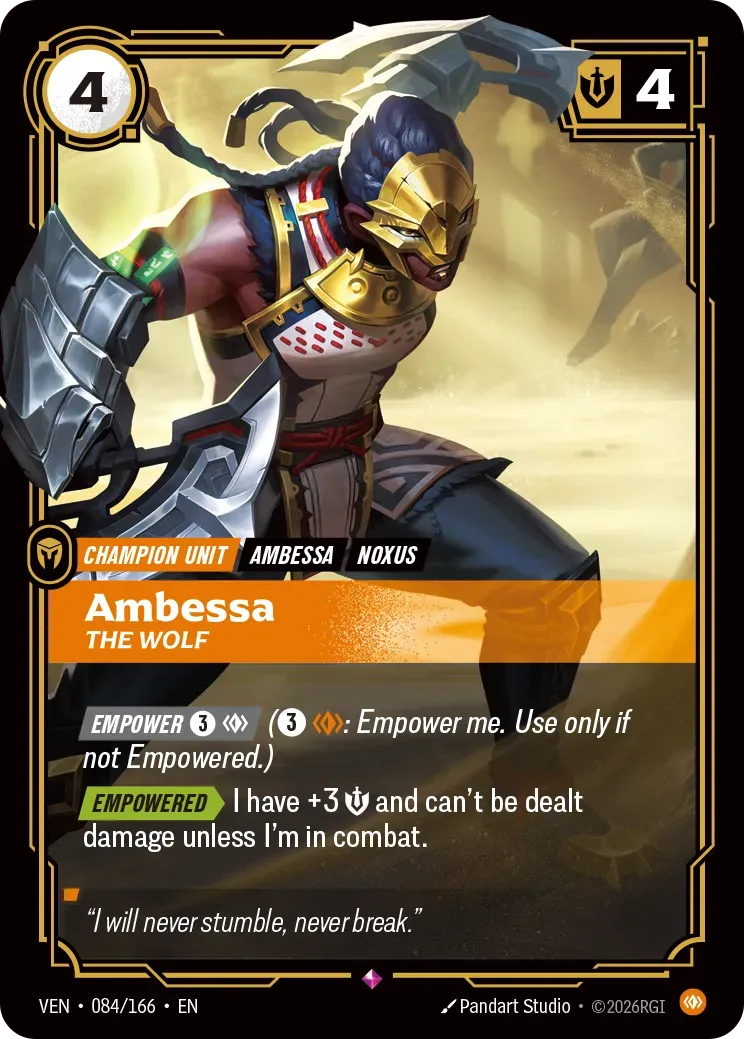 Ambessa - The Wolf — Vendetta — Riftbound