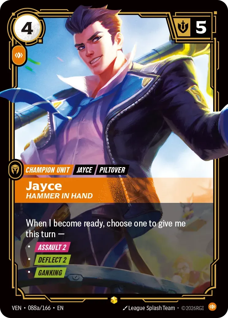 Jayce - Hammer in Hand from Vendetta - Riftbound: League of Legends TCG