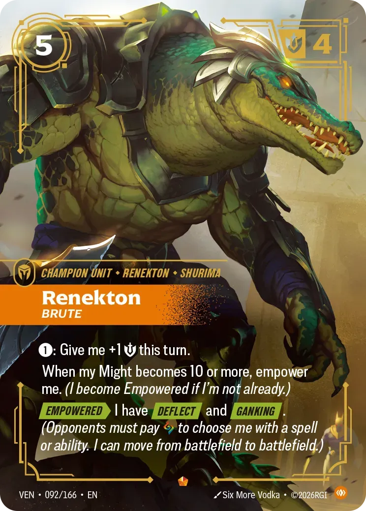 Renekton - Brute — Vendetta — Riftbound