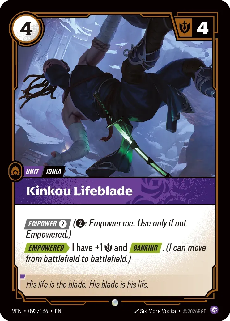 Kinkou Lifeblade — Vendetta — Riftbound