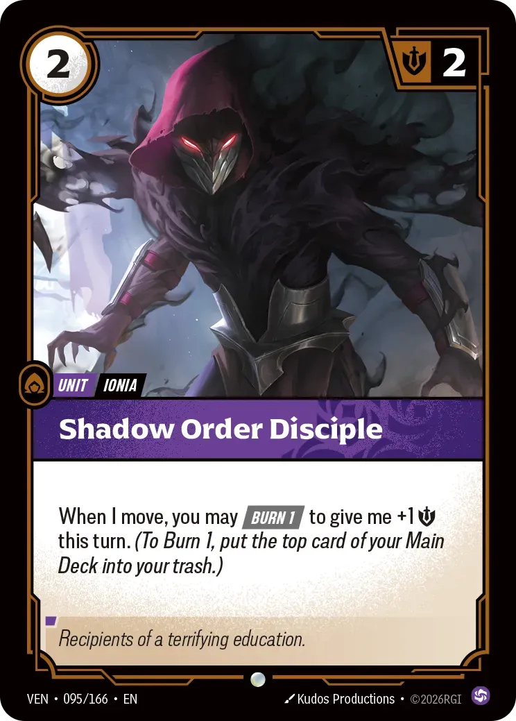 Shadow Order Disciple — Vendetta — Riftbound