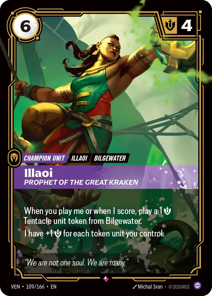 Illaoi - Prophet of the Great Kraken — Vendetta — Riftbound