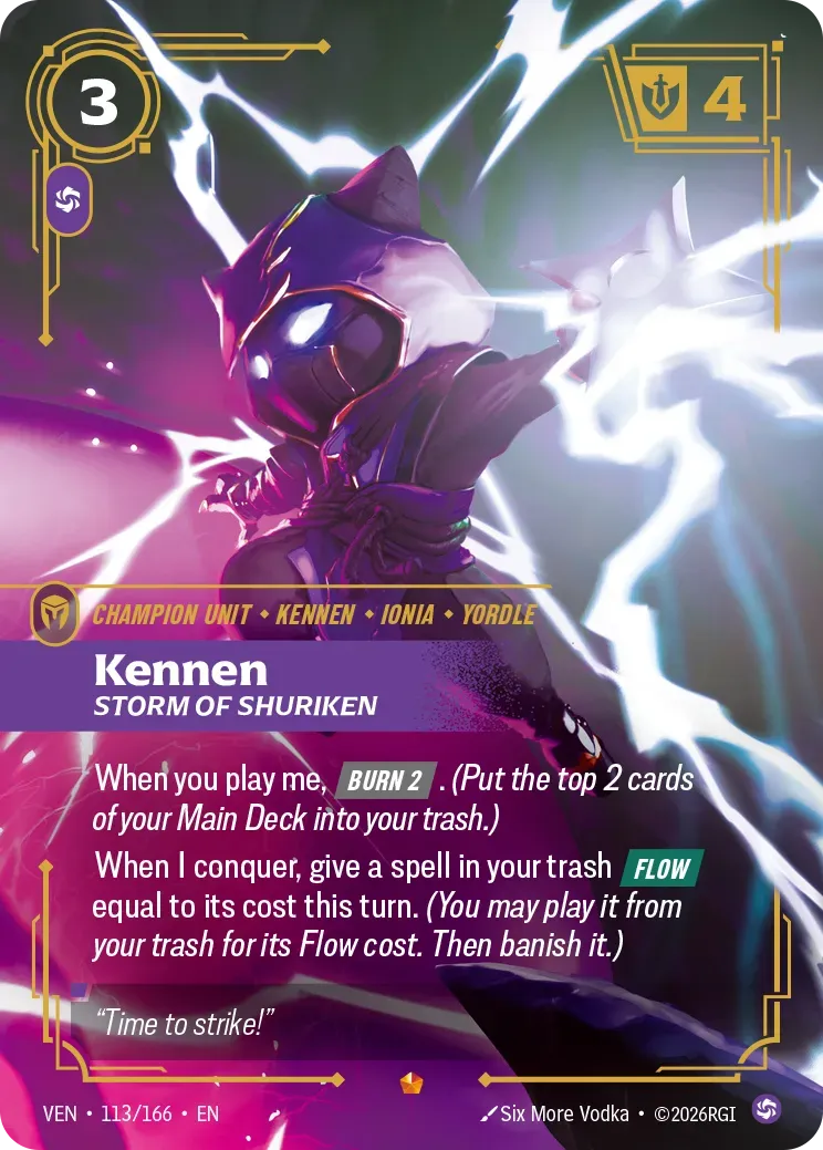 Kennen - Storm of Shuriken — Vendetta — Riftbound