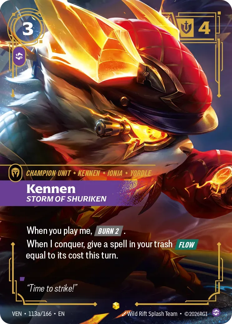 Kennen - Storm of Shuriken — Vendetta — Riftbound