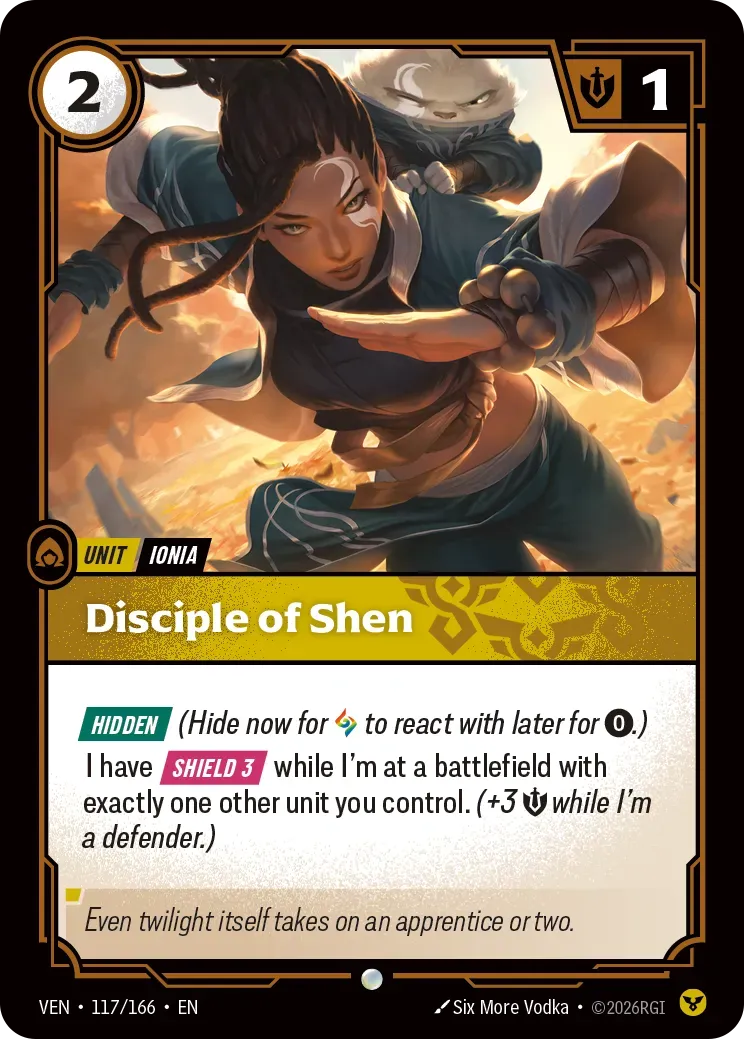 Disciple of Shen — Vendetta — Riftbound
