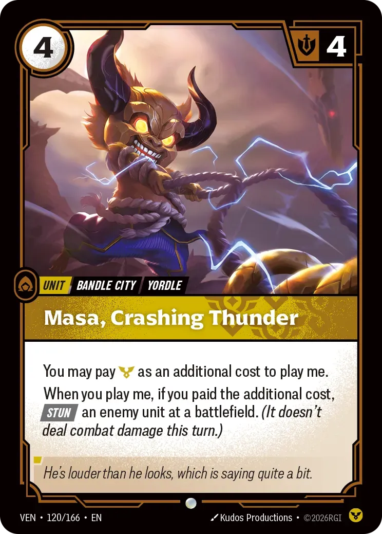 Masa - Crashing Thunder — Vendetta — Riftbound